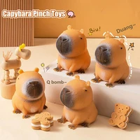 Cartoon Kawaii Capybara Pinch Toys Creative Funny Squeeze Relif Stress Doll Slow Rebound Super Soft Small Toy For Children Gift 2