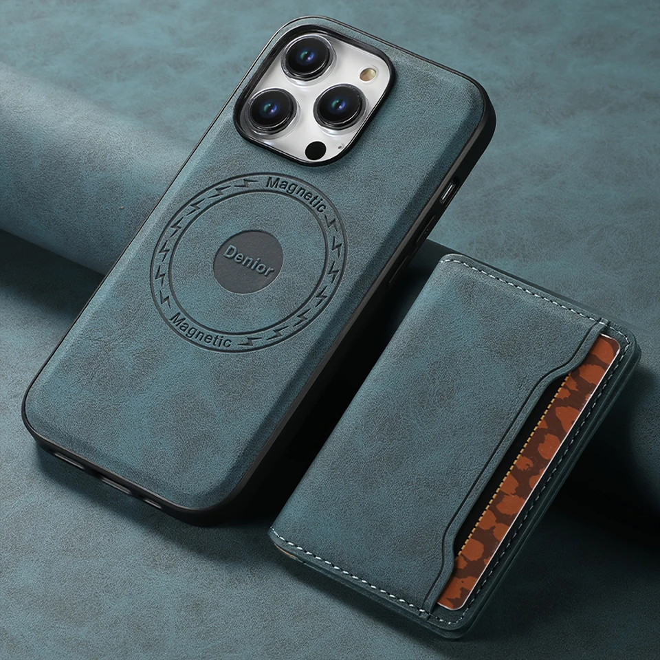 Retro Wallet Case for iPhone 15 14 13 12 Pro Max
