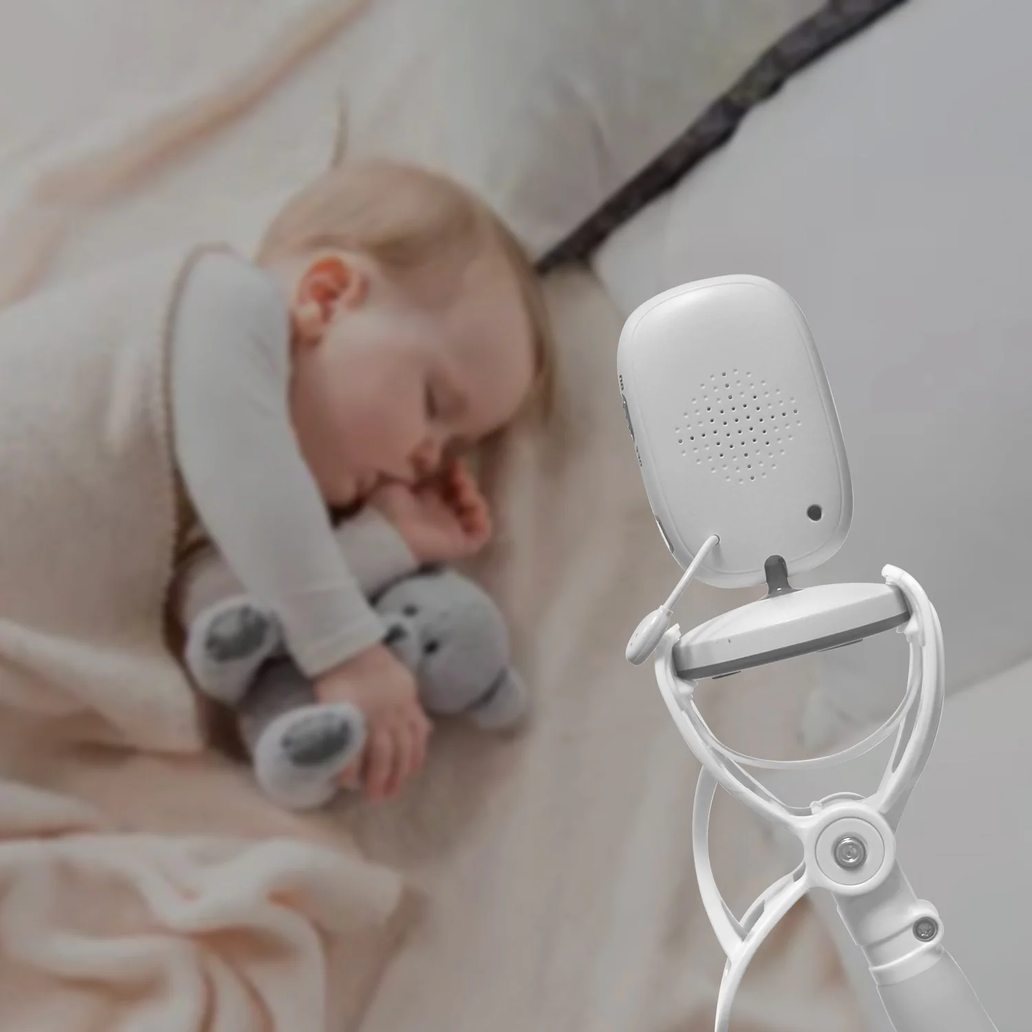 Flexible Clip Clamp Mount with Base For VTech VM350/VM320 Baby Monitor,Clip  to Crib Cot Shelves or Furniture - AliExpress