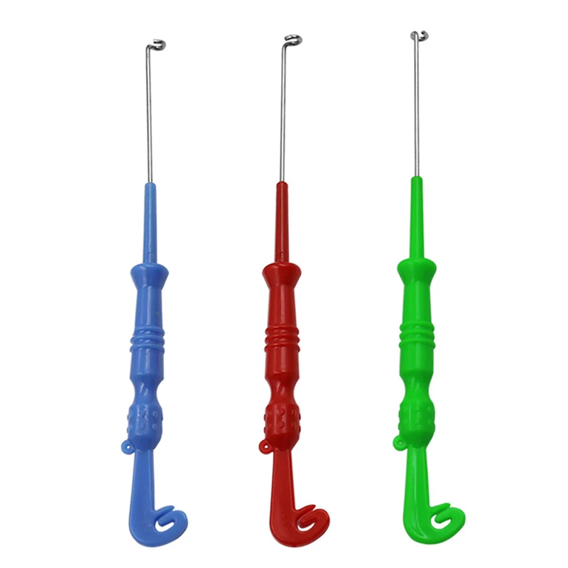 

1Pcs Fishing Universal Fly Nail Knot Tying Tools Extractor Hook Remover Quick Knot Tying Loop Knot Tool Carabiner Clip