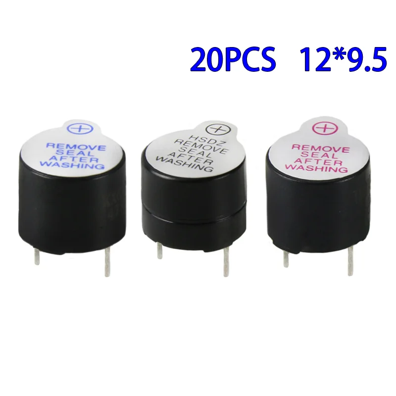 20pcs 3v 5v 12v Active Buzzer Long Continous Beep Tone Alarm Ringer Active Piezo