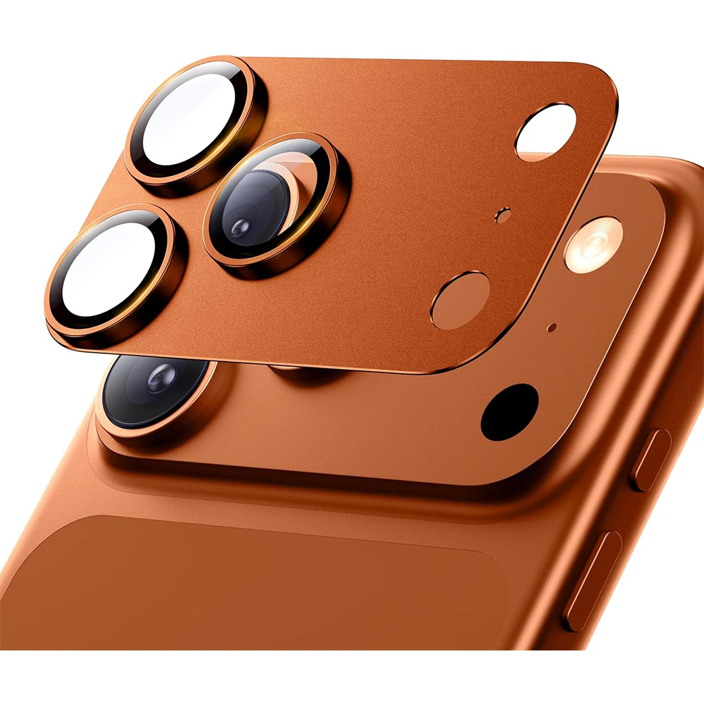 Vibrant Orange Camera Lens Protector Cover - Premium Phone Accessory & Protection Case
