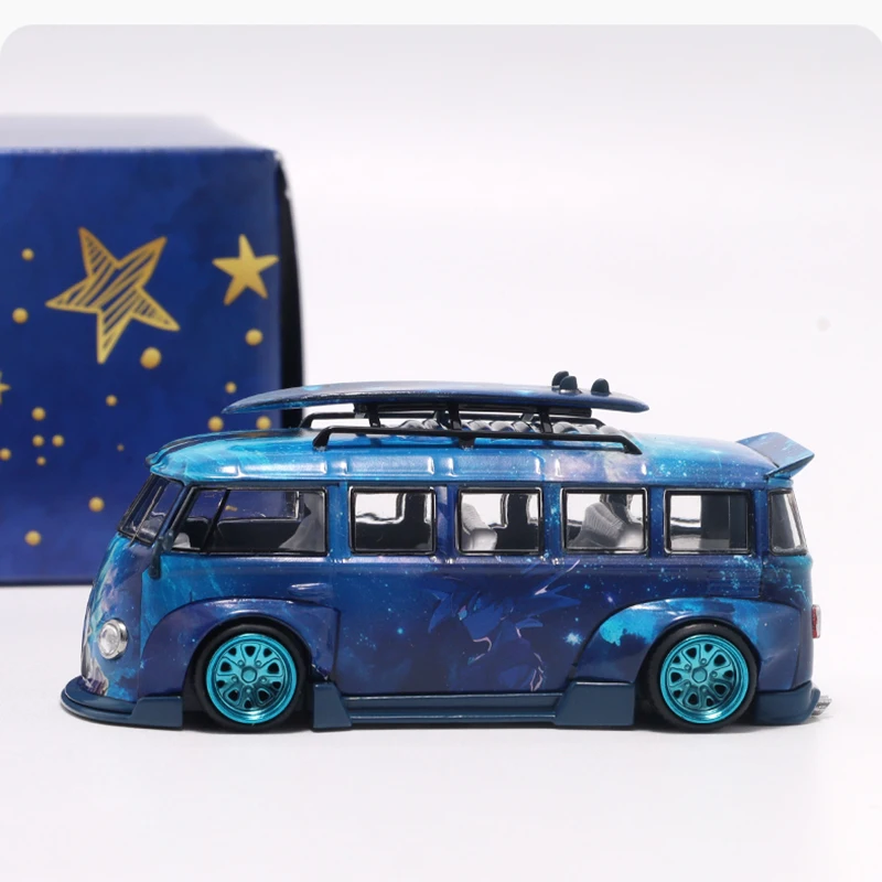 1:64 Die-Cast シルバーバスミニカー VW T1 5e332582-7d0e-4e34-a27f-