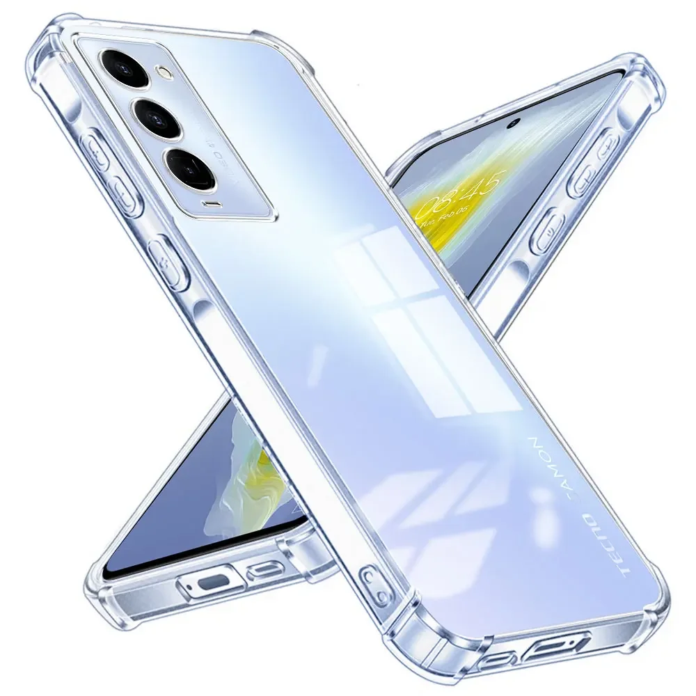Shockproof Transparent Soft Silicone Phone Case | Enhanced Protection & Style