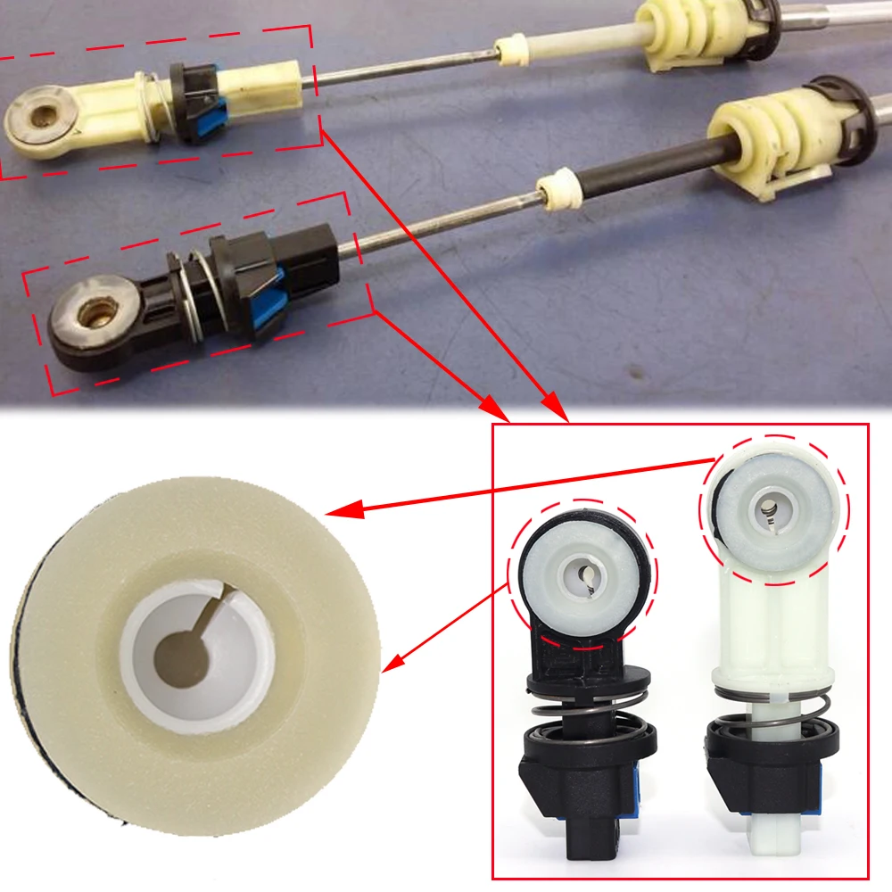 2Kit For Opel Vauxhall Car Manual Gearbox Shift Cable Collet Linkage Control Bushing Gear Shifter Lever Selector End Rod Connect