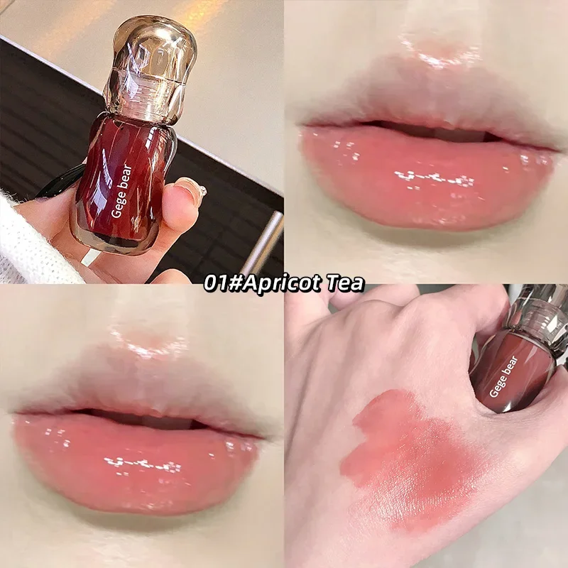 thumbnail image 1 of Gege Bear Crystal Gloss Lip Tint Autumn/Winter Hydrating Formula Mirror-Gloss Finish Youthful Plumping Effect Women's Makeup, 1 of 5