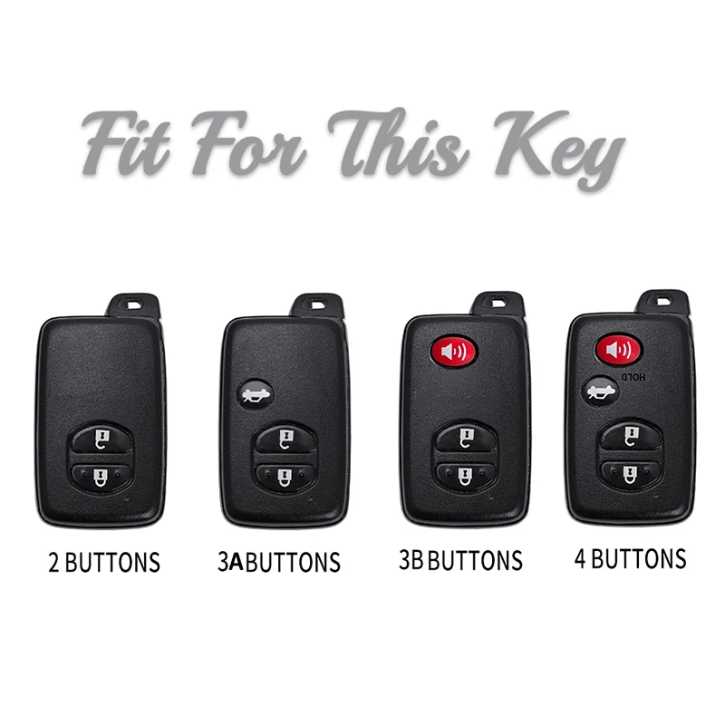 Car Key Case 2 3 4 Button Car Key Case for Toyota Prius 30 Alpha Aqua Land Cruiser Auris for Lexus LC 200 Key Cover Holder Remote 2012-2014