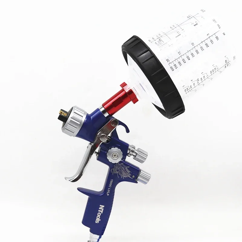 LVLP Kit Pistola A Spruzzo Airbrush | 3 Ugelli (1,3/1,5/1,7 Mm) + Regolatore D'Aria | Per Auto, Mobili, Fai-da-te | La Scelta Degli Esperti Di Verniciatura!