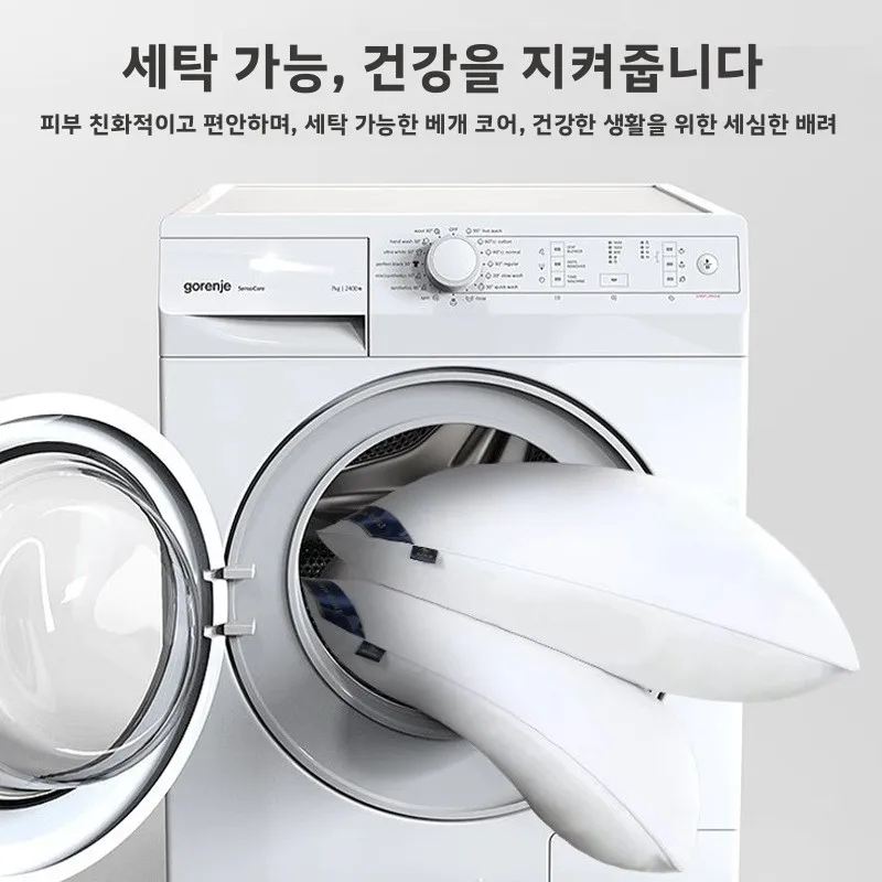 호텔 베개 세트 목 지지 높이 베개 인스 홈스테이 처짐 방지 홈 기숙사 베개 코어 편안한 여행용품