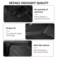 All Weather TPE Floor Mats & Trunk Liner for Dodge Durango 2016-2026 Custom Fit Waterproof Car Floor Liners Auto Accessories 6