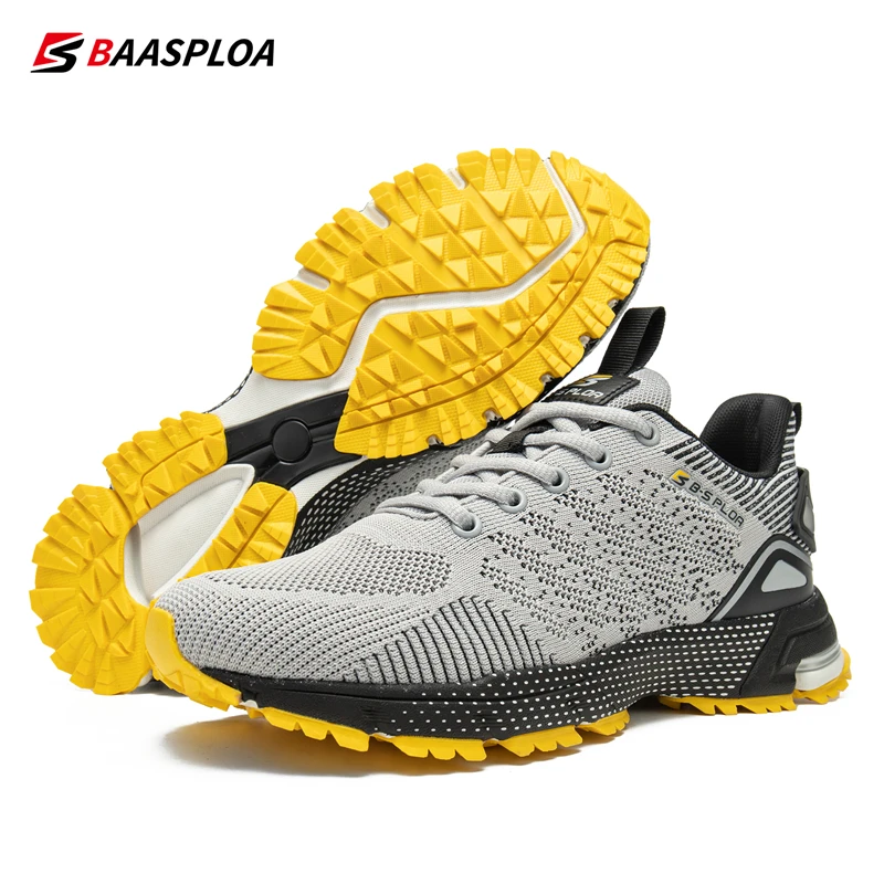 Baasploa Men Professional Running Shoes Breathable Training Shoes