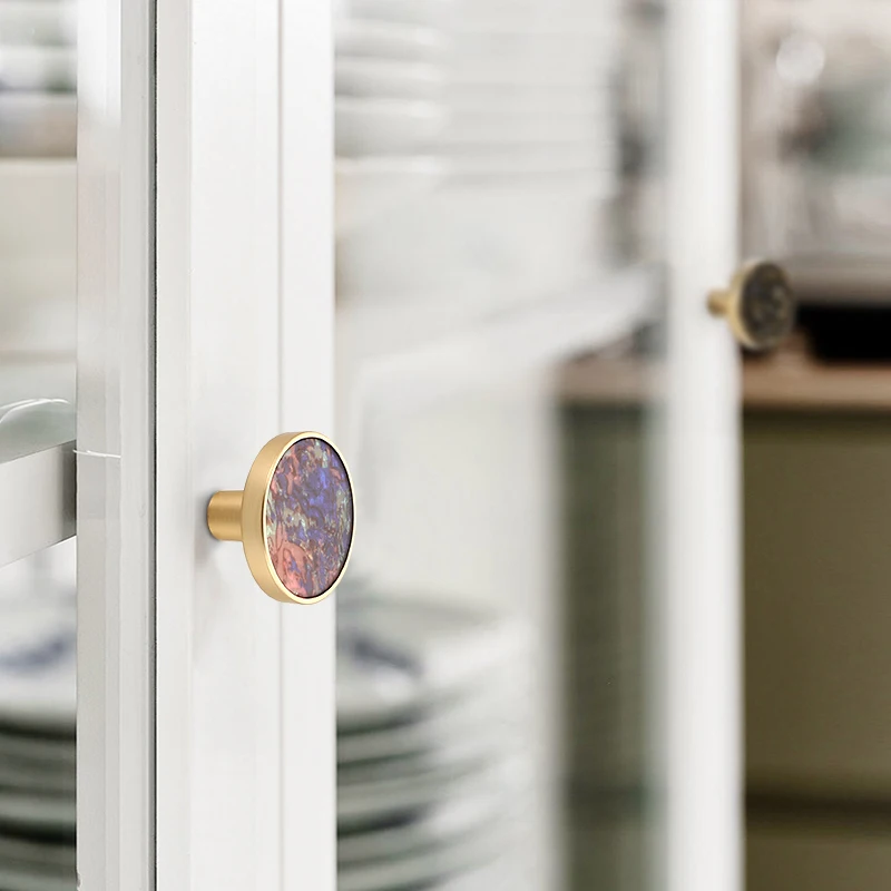 Furniture Handles for Cabinets and Drawers Door Knobs Kitchen Cupboard Wardrobe Pulls Decorate Wall Hanging Hooks 50mm