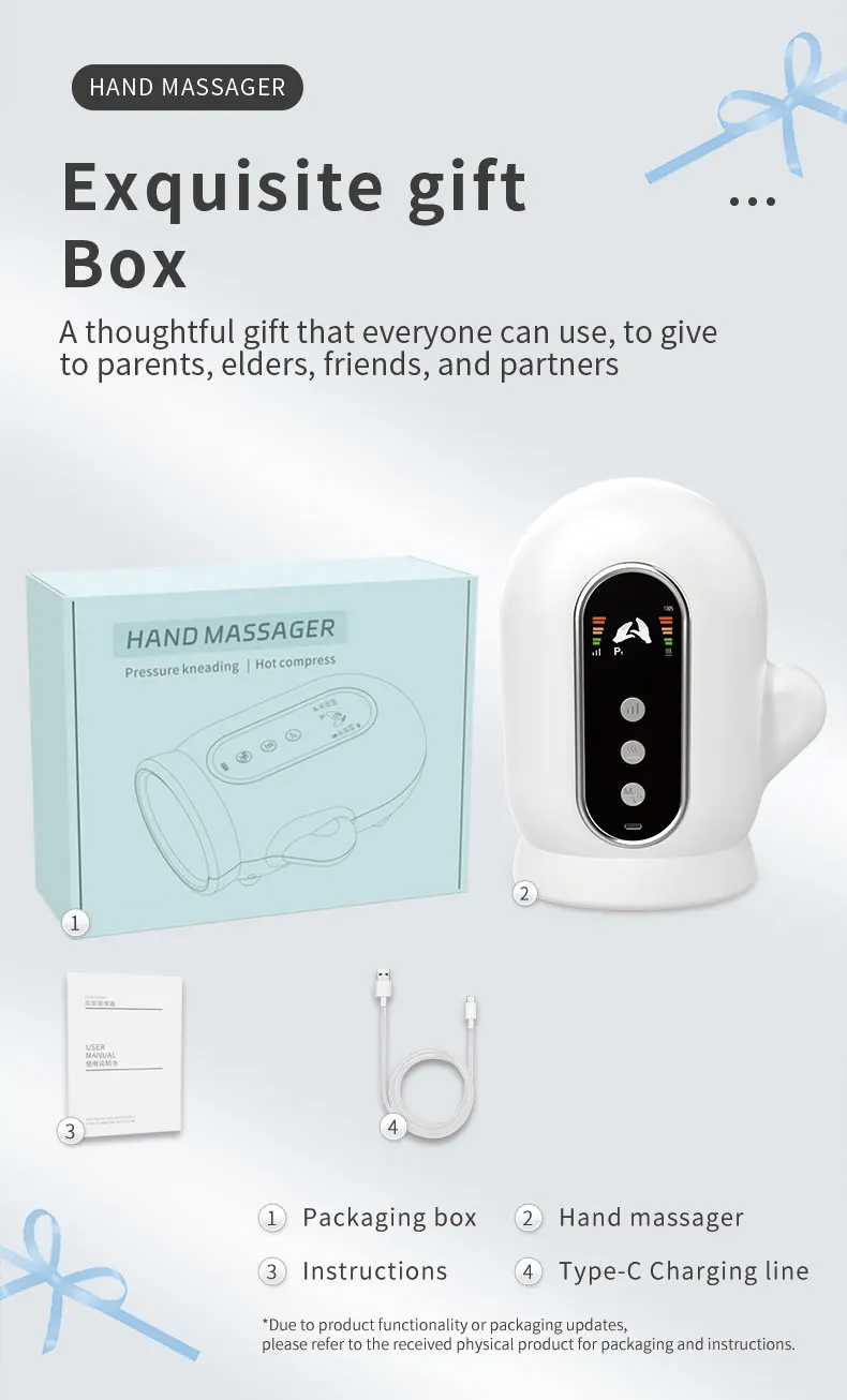Hand Massager with Airbag Compression Electric Wrist Palm Finger Massage Machine