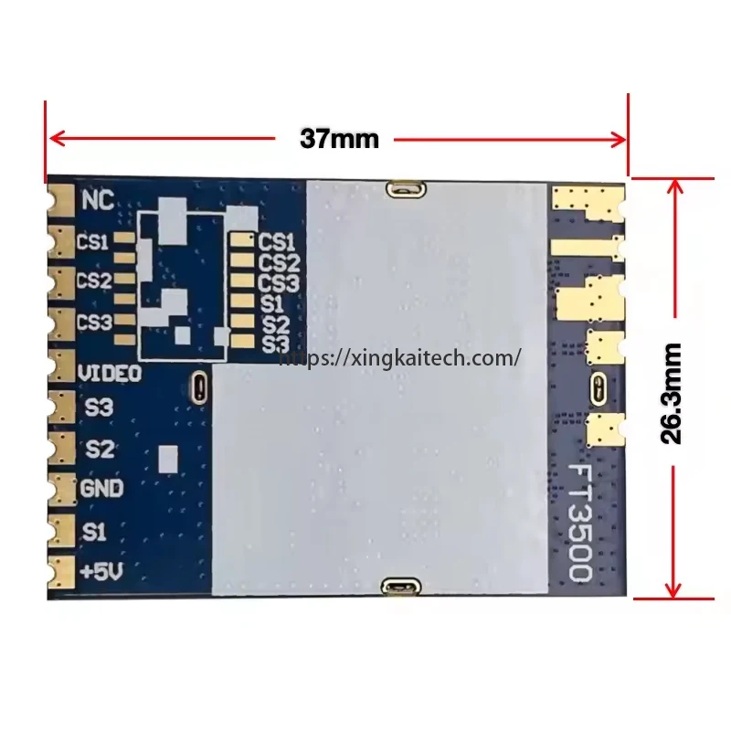 Module récepteur vidéo FPV 3.3GHz 64CH FT3500 pour drone