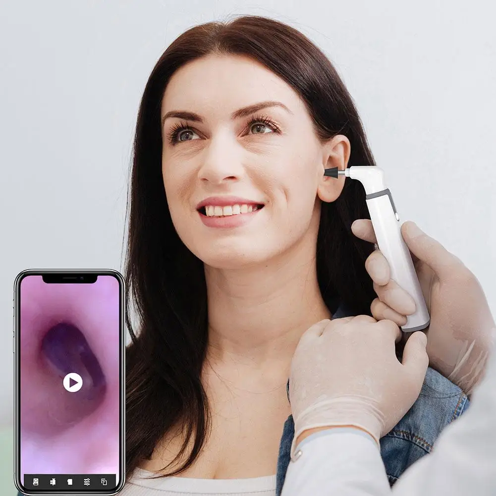 Smart WIFI Visual HD Digital Otoscope Ear Endoscope Camera 3.9mm Ear Wax Cleaner Camera for Ears Nose Dental M9G2