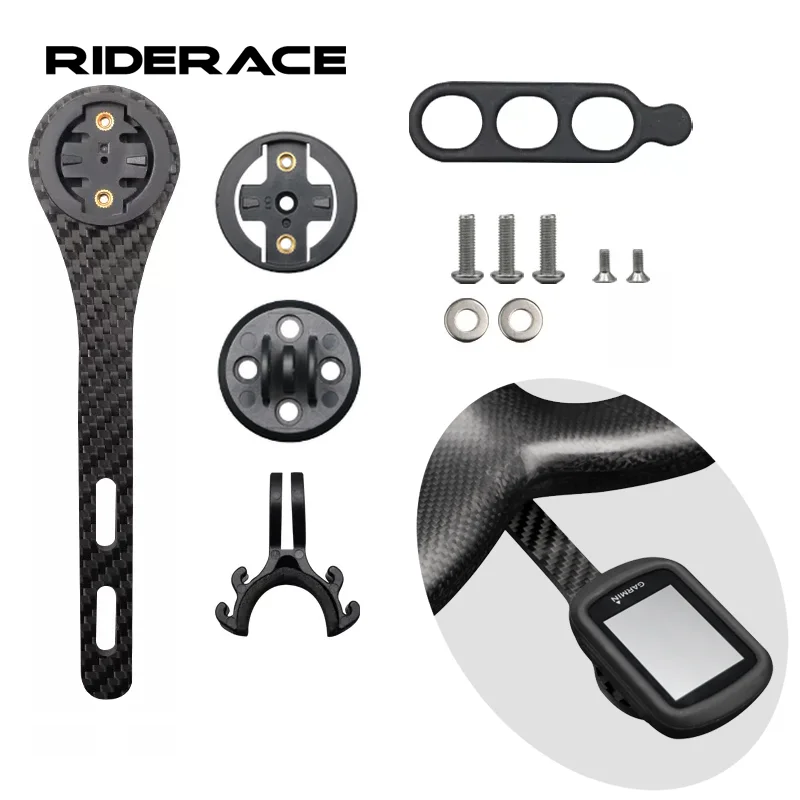 Carbon Fiber Bicycle Computer Holder Road Bike Computer Stopwatch GPS