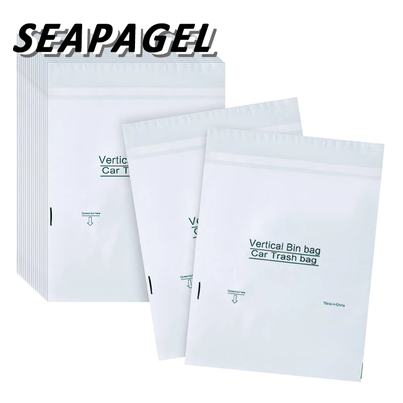 Car Trash Bag Spill-proof Self-adhesive Big Capacity Car Litter Bag Disposable For Home Kitchen Office