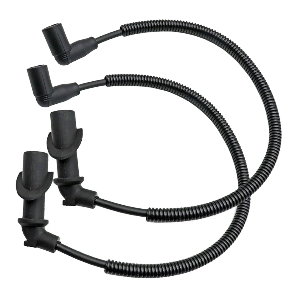 2pcs Ignition Coil Spark Plug Cap and Wire for Polaris Ranger Sportsman 700 800 RZR 800 4012439 4011060 4011059 4010909