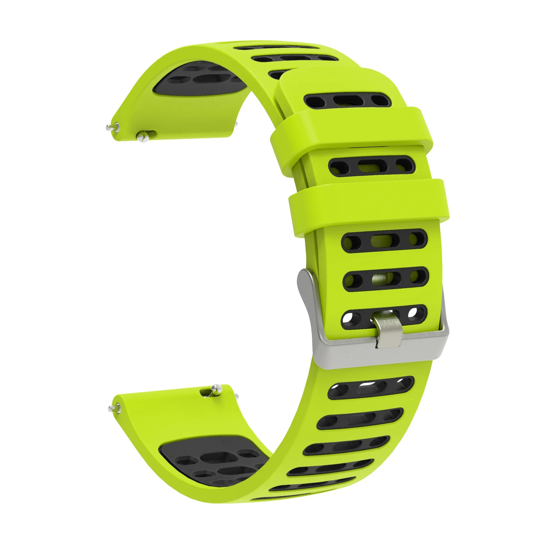 Breathable Comfort Silicone Strap Bracelet, 22mm Band