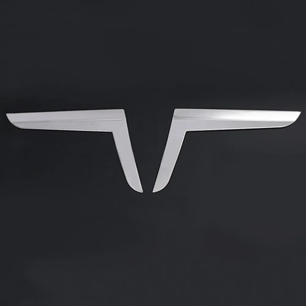 2pcs Stainless Steel Car Garnish Sticker Rear Taillight Trim Car Styling Cover Accessories For Toyota Voxy/Noah 2014- car taillight trim cover