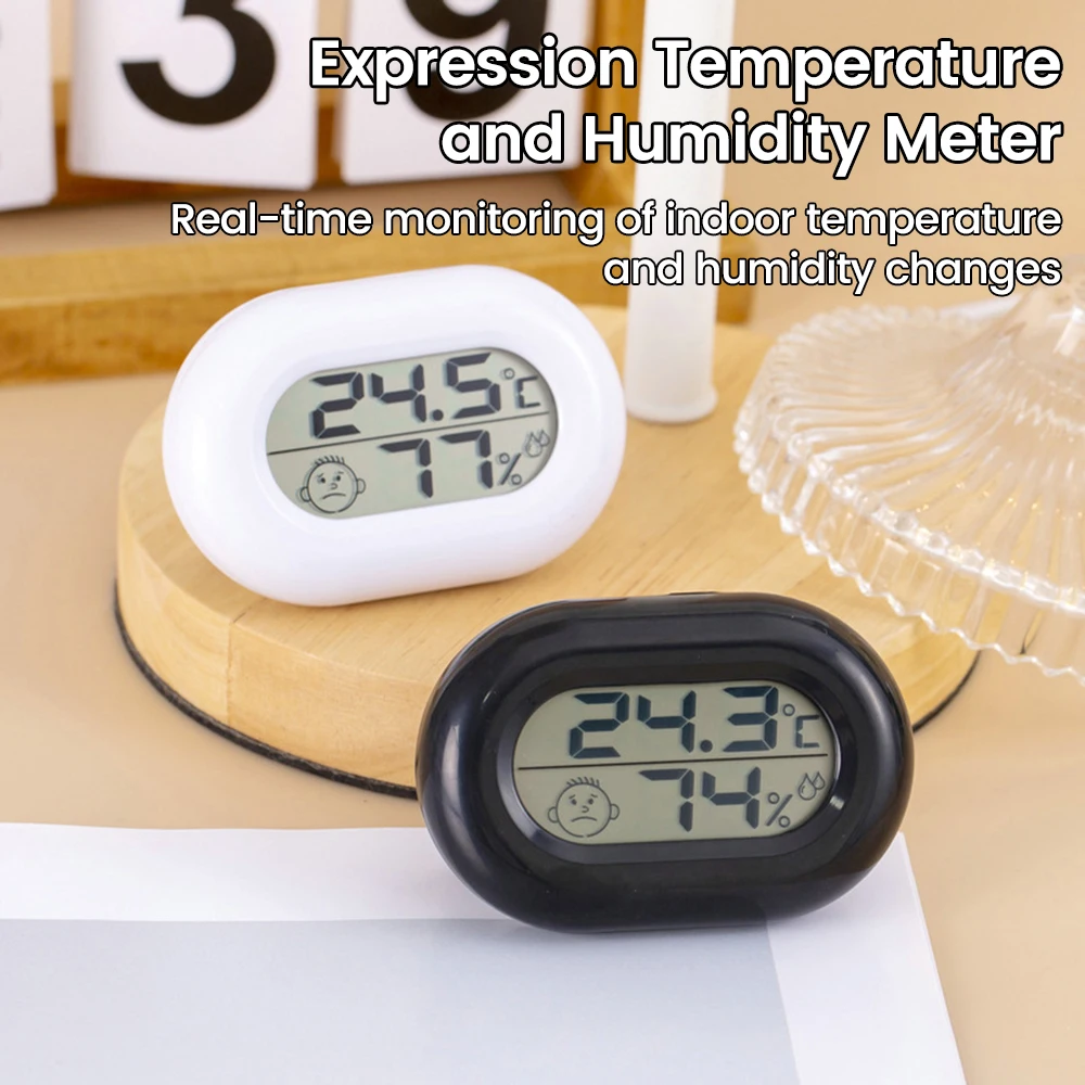 

LCD Digital Thermometer Hygrometer Indoor Household LCD Digital Temperature and Humidity Meter Sensor Gauge Weather Station