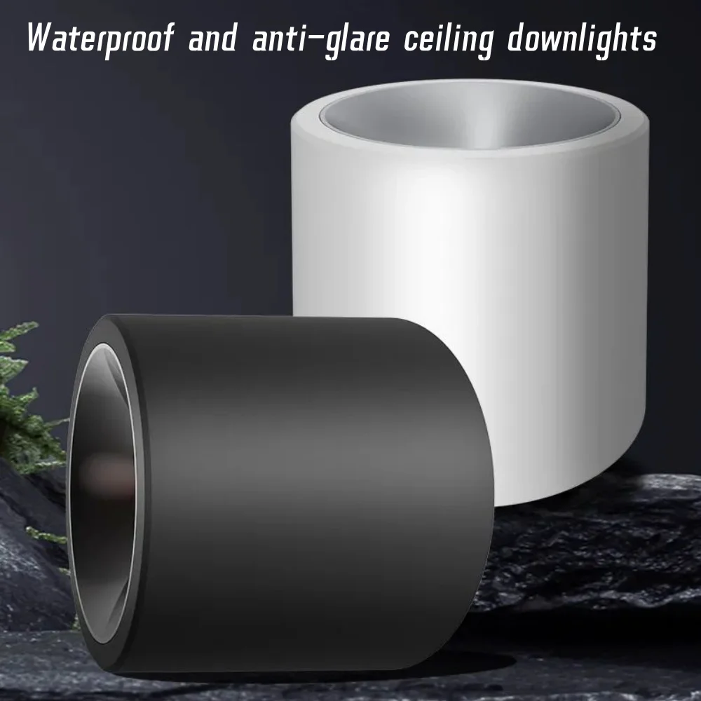 IP65 waterproof Round COB Ceiling Downlight 10W 12W 15W 18W 20W 24W Anti-glare AC85-265v for Bathroom Kitchen Balcony led downlight recessed ceiling spotlight ceiling lamps