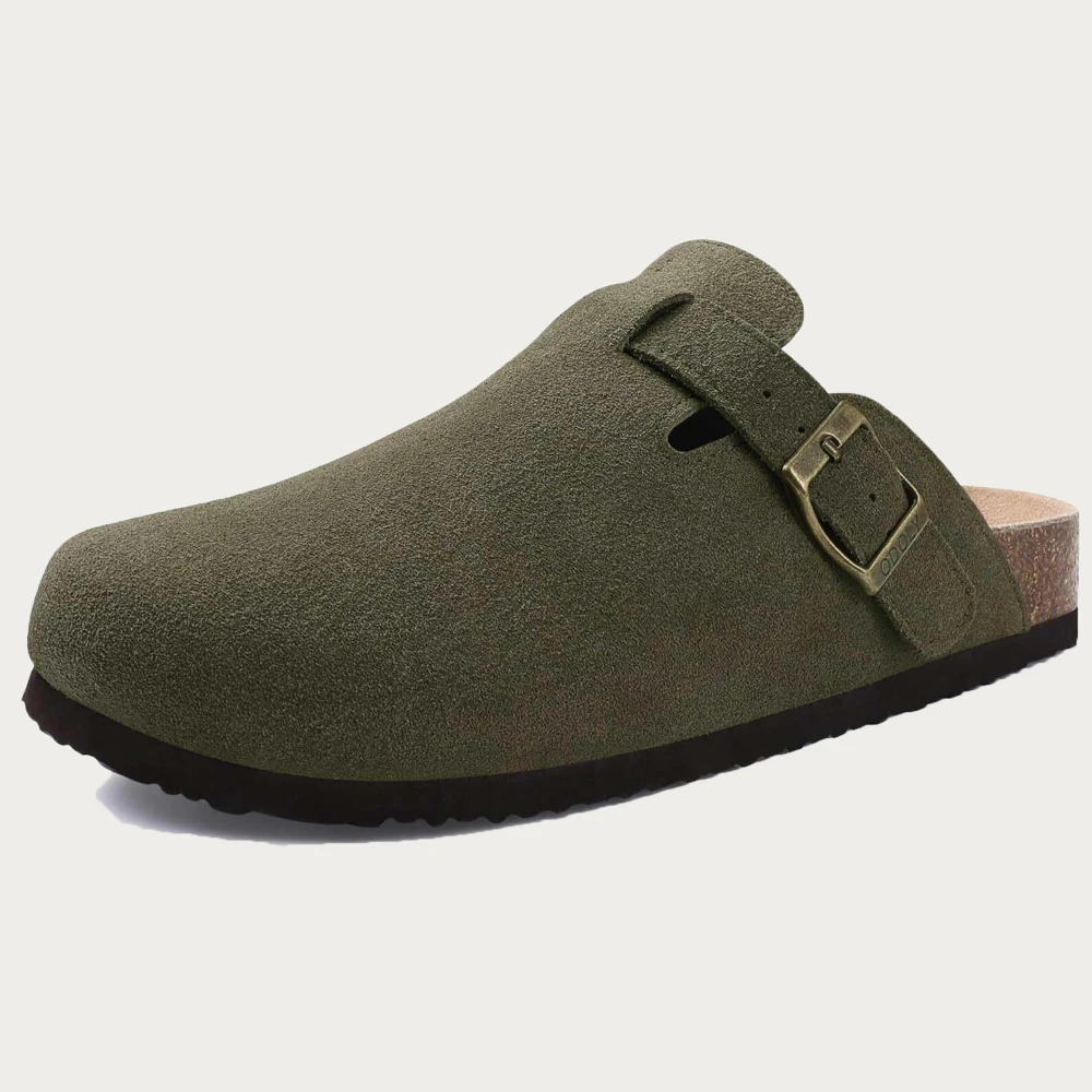 Pallene Cork Clogs For Women Men Slip-on Cork Leather Mules Outdoor Soft Sole Slippers Outdoor Fashion Classic Unisex Clogs garden clogs shoes suede clogs