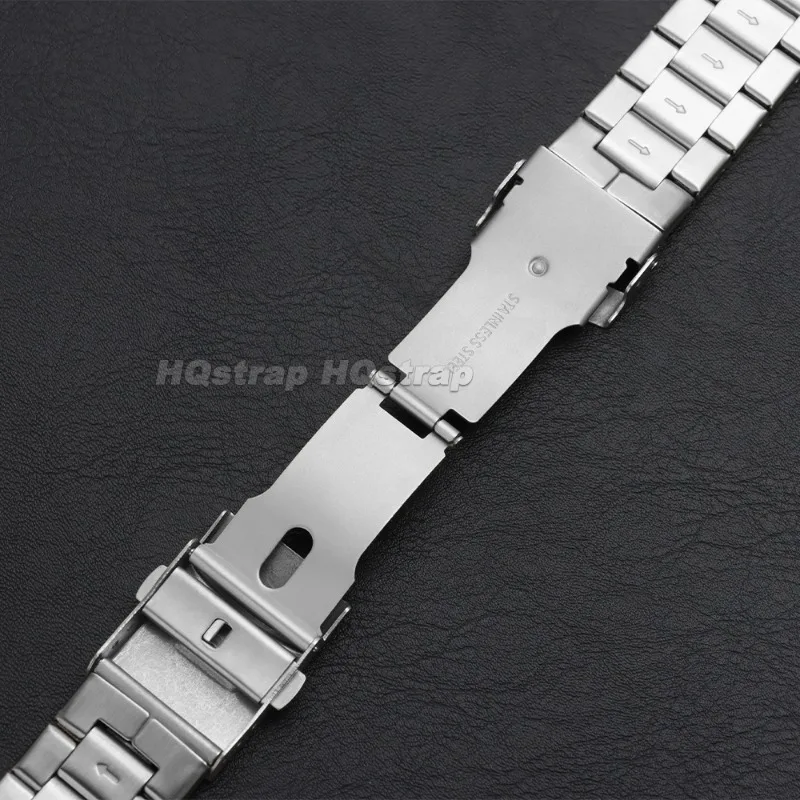 Sleek Stainless Steel Adjustable Watch Strap - Universal Replacement Band