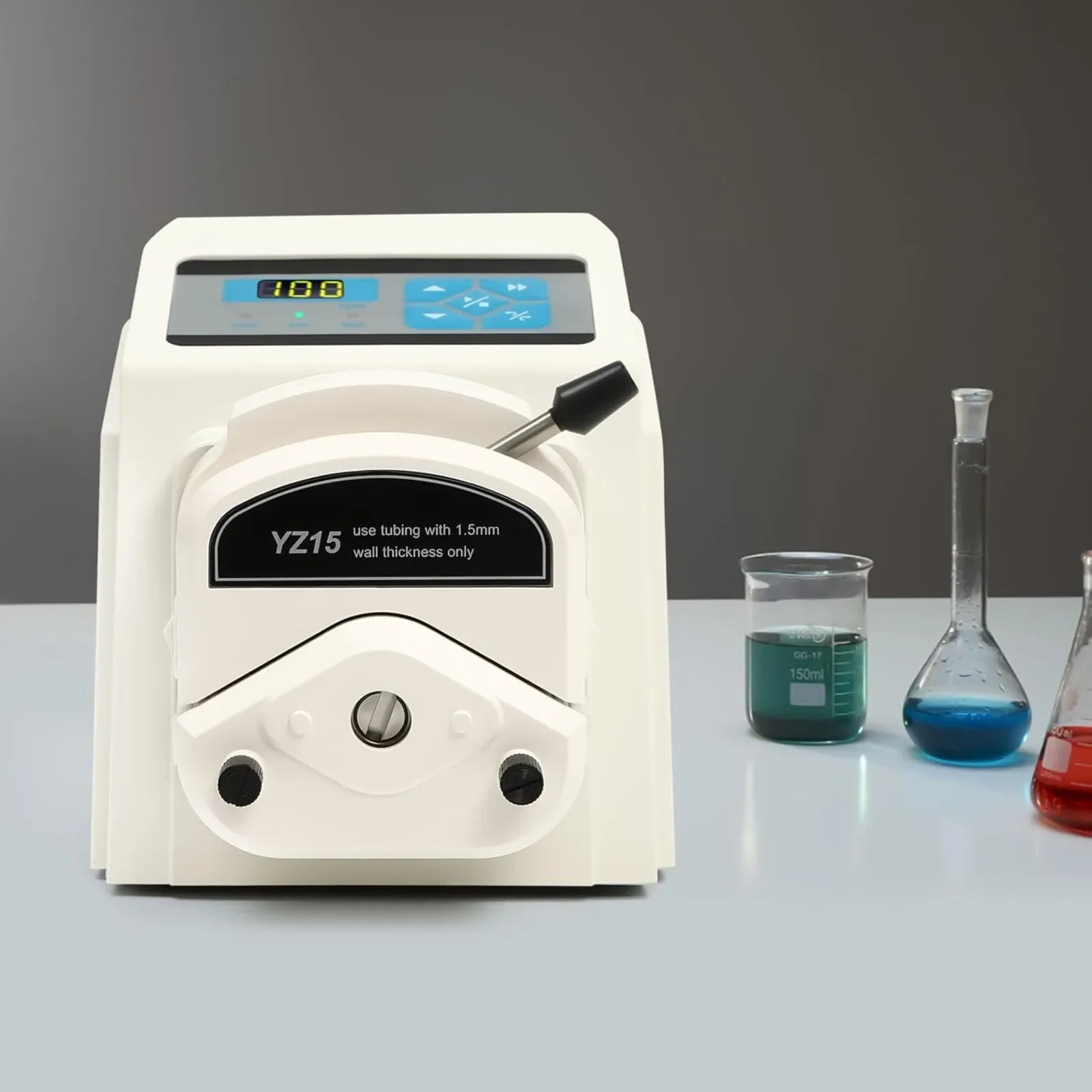 YZ15-13A Variable Speed Peristaltic Pump with Pump Head,Industrial Variable Speed Liquid Metering Pump, Flow Rate 0.07-380m/min