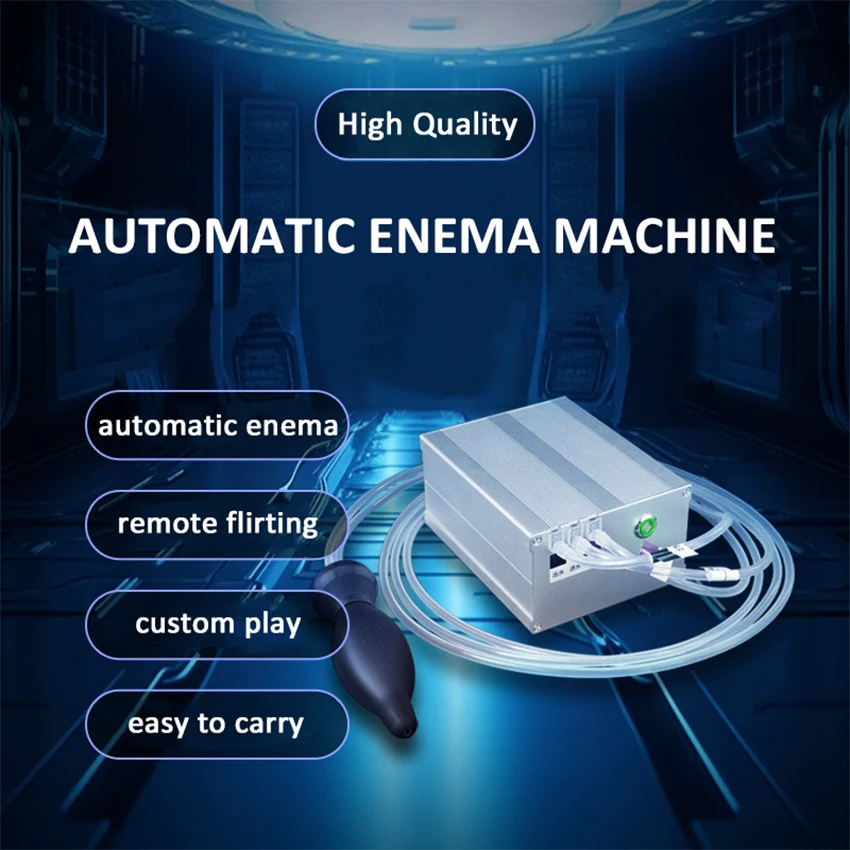 Electric Enema Machine Sex Toys Men And Women Anal Cleaning Tools Fully Automatic Cleaner Enema Silicone Anal Irrigator