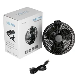 1Pc Air Circulating USB Fan Desk Clip Rechargeable Cooling Fan Low Noise Portable Camping Tent Car Mini Fan Home Office Fan