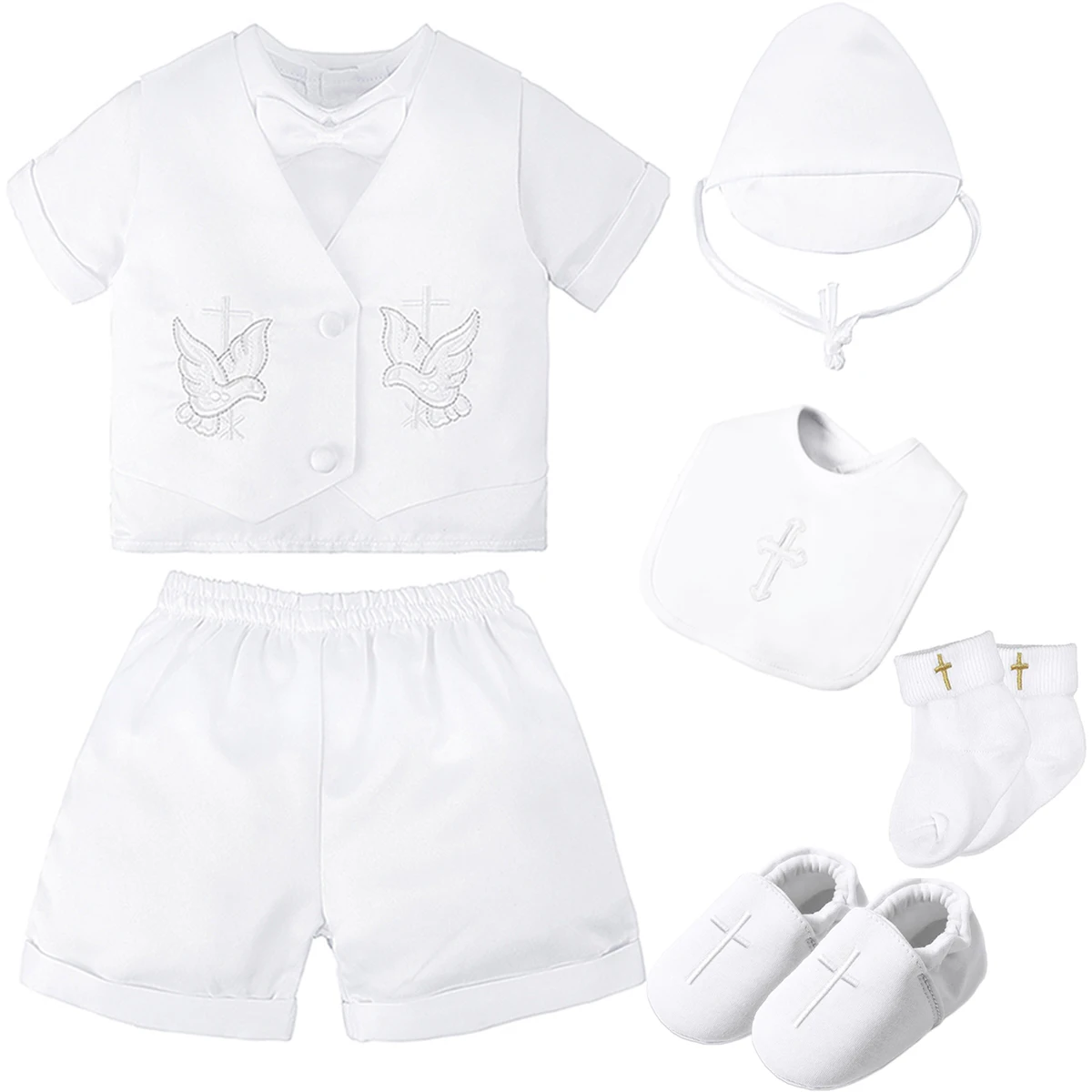 Baby Boy Baptism Suit Set 1
