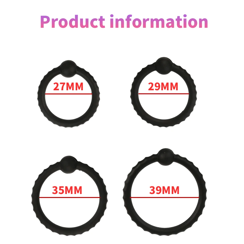 Silicone  Ring Ejaculation Delay  Rings Dick Erection ring Male Chastity Adult Sex Toys For Men Lock Sperm Tra_voghion.com