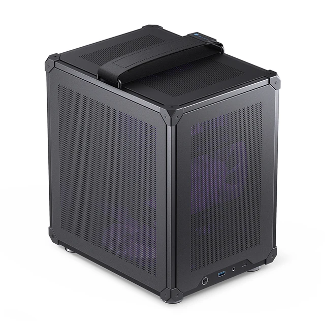 JONSBO C6 ITX/M-ATX Home Office Mini Desktop PC Case MESH Boards Type-C Interface ATX Power Supply Portable Chassis 2