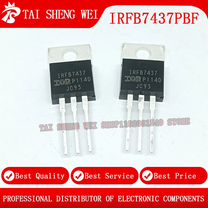 

10pcs IRFB7437PBF TO-220 IRFB7437 7437 40V 250A TO220 New Original