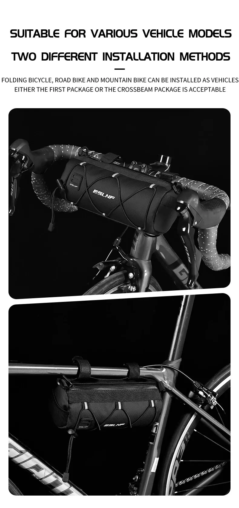 Wasserdichte Straße Fahrrad Lenker Tasche Multifunktionale MTB Vorne Rohr Tasche Tragbare Rahmen Pannier Outdoor Schulter Tasche – Detail 12