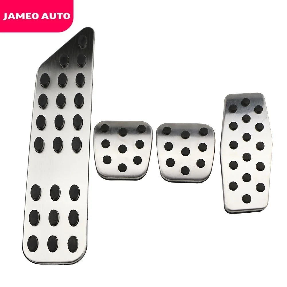 Jameo Auto Stainless Steel Car Pedal Pads Pedals Cover For Chevrolet Cruze Trax Malibu For Opel Mokka 2013-ASTRA J Insignia car pedals pedal cover stainless steel pedal cover