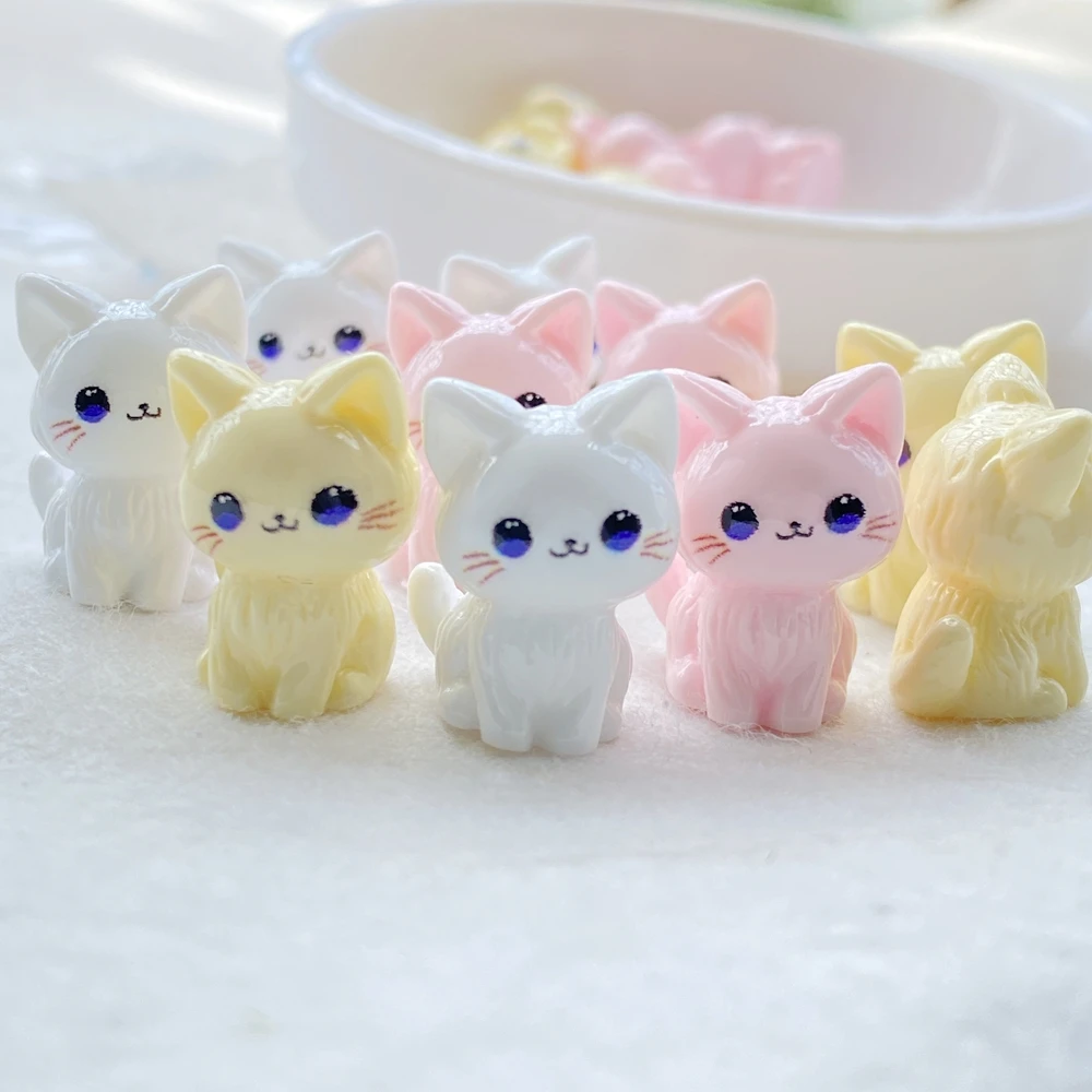 Figurines chat 3d en résine pour loisirs créatifs et décoration_voghion.com
