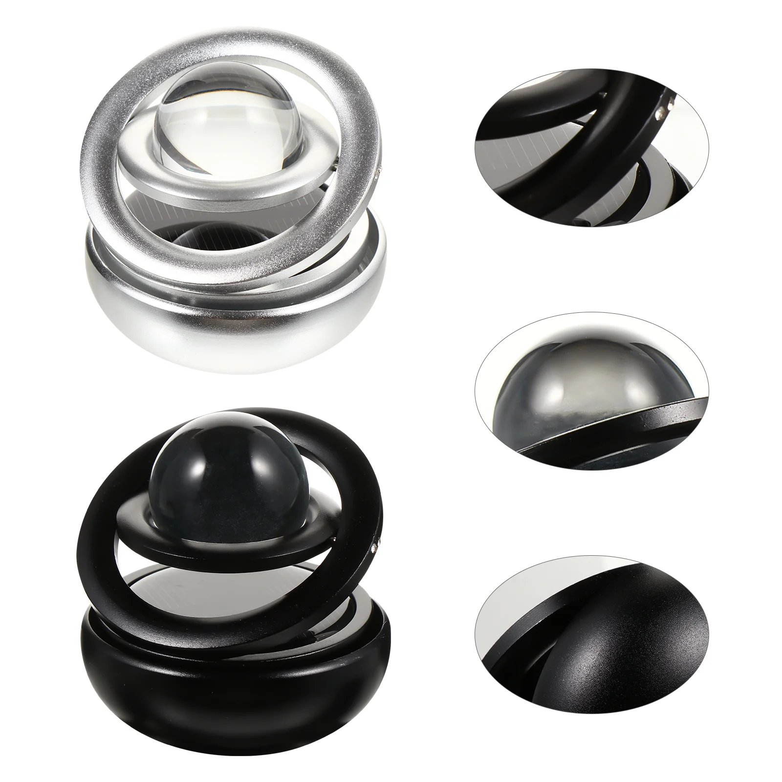 

2Pcs Rotating Car Perfume Solar Energy Aromatherapy Diffuse Air Purifier