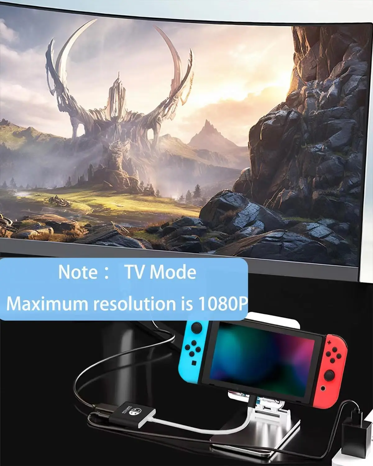 3 in 1 TV Docking Station TUTI adapter Switch station with HDMI USB 3.0 ports and charging port