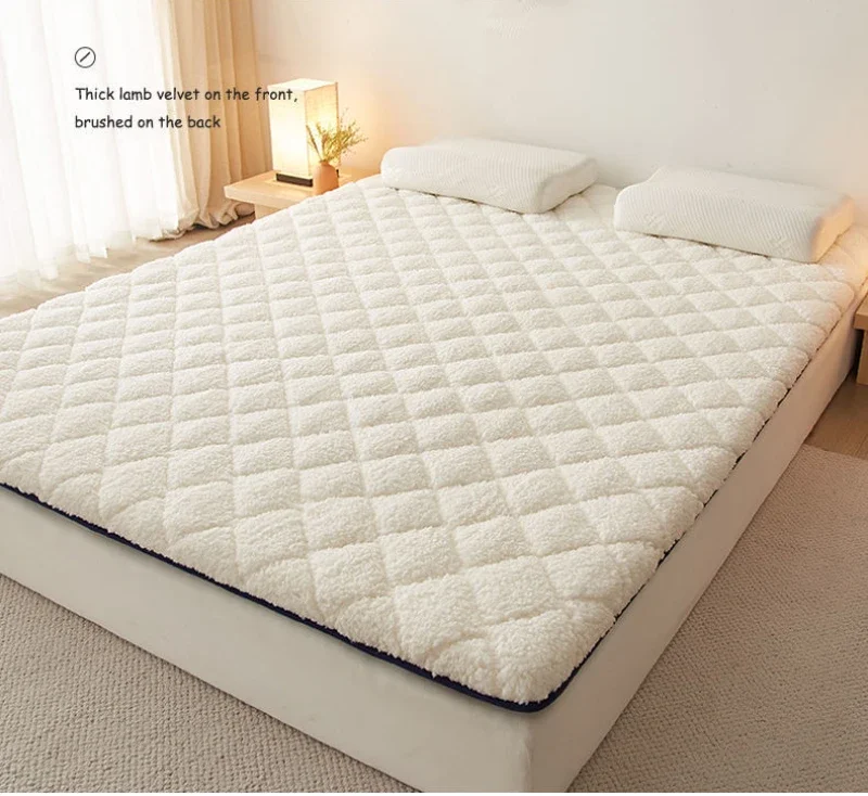 Description Picture 2 of itemWinter Warm Thick Soft Plush Mattress Breathable Student Dormitory Bed Mattress Thickness Bedding Mat Tatami Mat