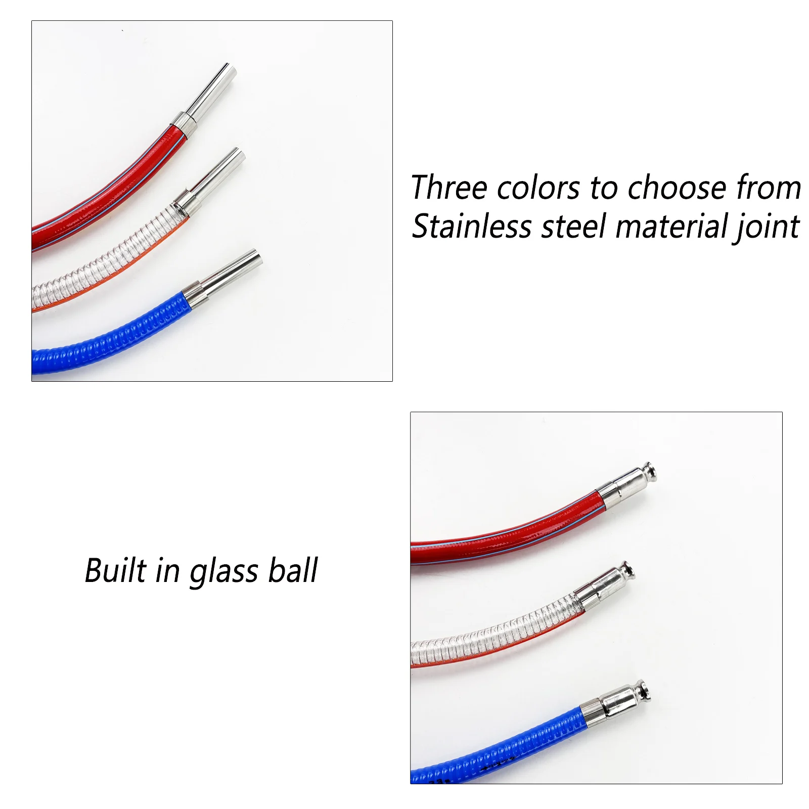 1M-5M Industrial Grade Oil-Water Dual Use Oil Extraction Tube Transparent/Red/Blue Steel Wire Universal Silicone Reinforced Hose