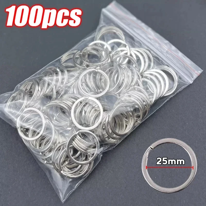5/10 pezzi accessori portachiavi in acciaio inossidabile portachiavi in metallo vuoto portachiavi anelli divisi materiali fatti a mano portachiavi risultati fai da te  36