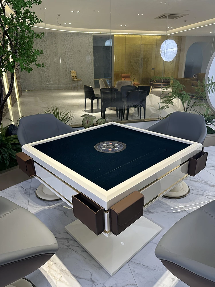 Mahjong table home automatic quiet advanced sense living room mahjong machine designer chess and card room solid wood mahjong ta
