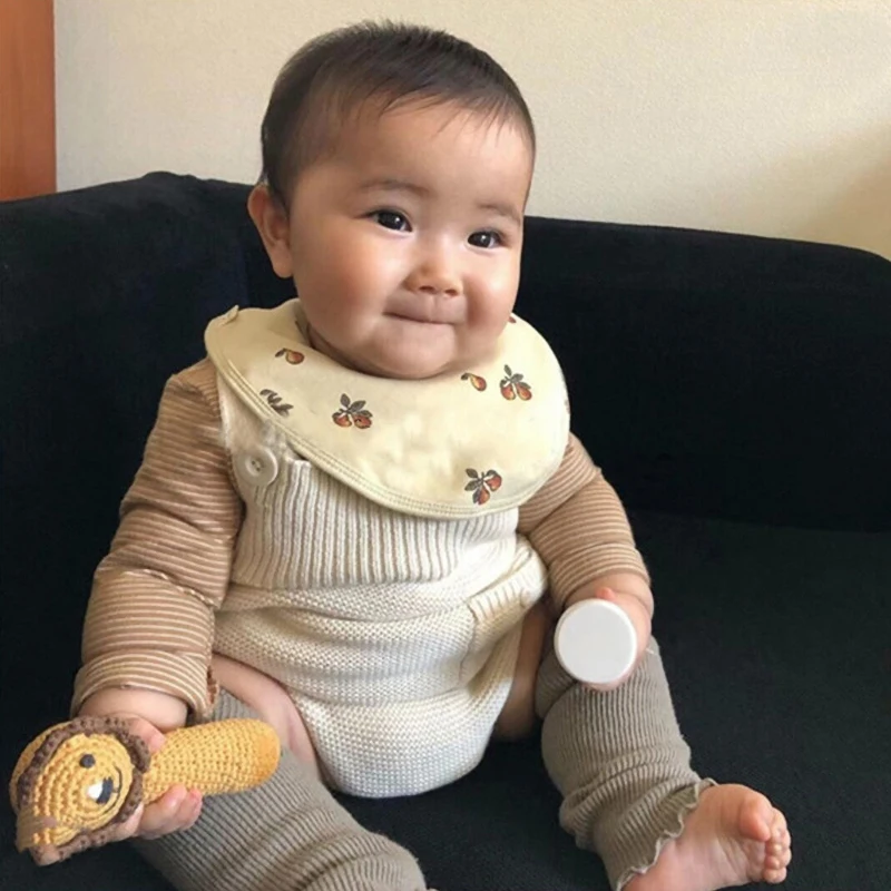 Baby Bibs Apron Burp Cloths Kerchief Soft Cotton Drool Bandanas Scarf for Newborns Kids Boys Girls Feeding Stuff Accessories