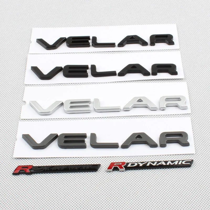 

RDYNAMIC VELAR letters are suitablefor Land Rover Range RoverVELAR high-availability refitted accessories trunk decoration signs