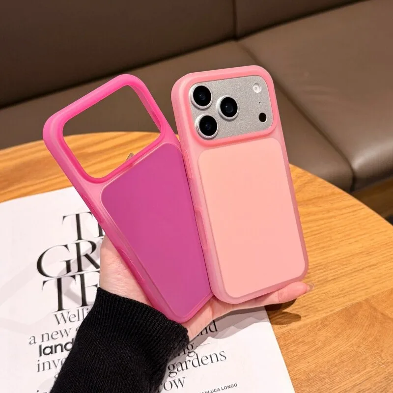 Chic Candy Solid Color Jelly Case with AI Camera Control and Shockproof Skin Feel