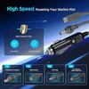 for Starlink Mini 3 in 1 DC Power Cable 10FT 100W USB C 12-24V Cigarette Lighter Plug and DC Male Power Cable Cord for Starlink 2