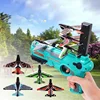 Foam Plane Launcher Bubble Airplanes Glider Hand Throw Catapult Plane Toy for Kid Guns Aircraft Shooting Game Toy Christmas gift 3