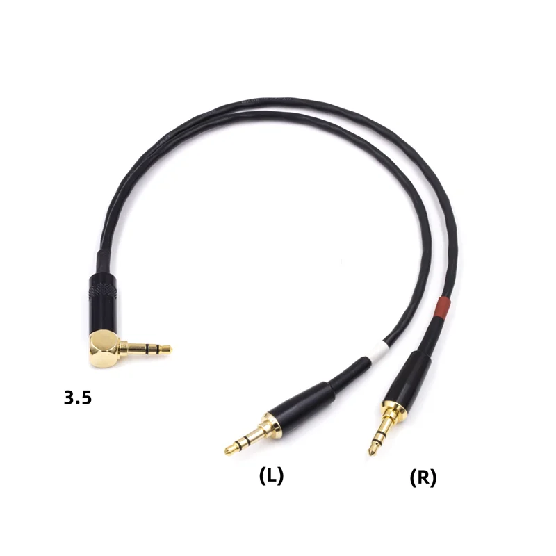 3.5mm Jack 1 to 2 Left Right Channel Recording Cable Suitable for Rhodes DJI Mammoth Dual Microphone Camera Cable